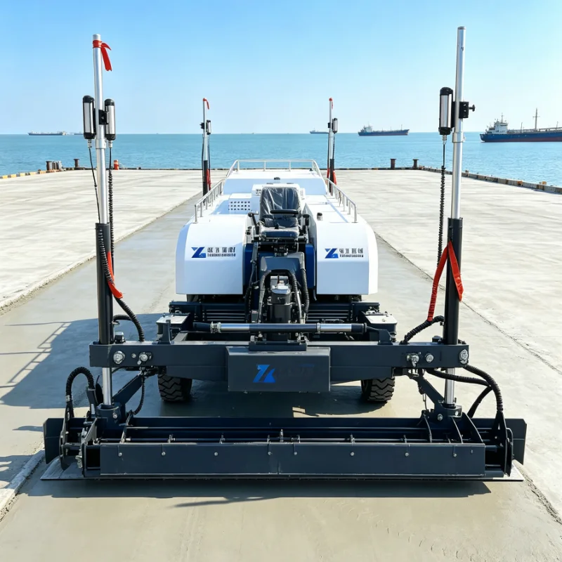 Customized Concrete Laser Screed Floor Leveling Machine Ride On Screed Vibratory Finishing High Efficiency Concrete Equipment