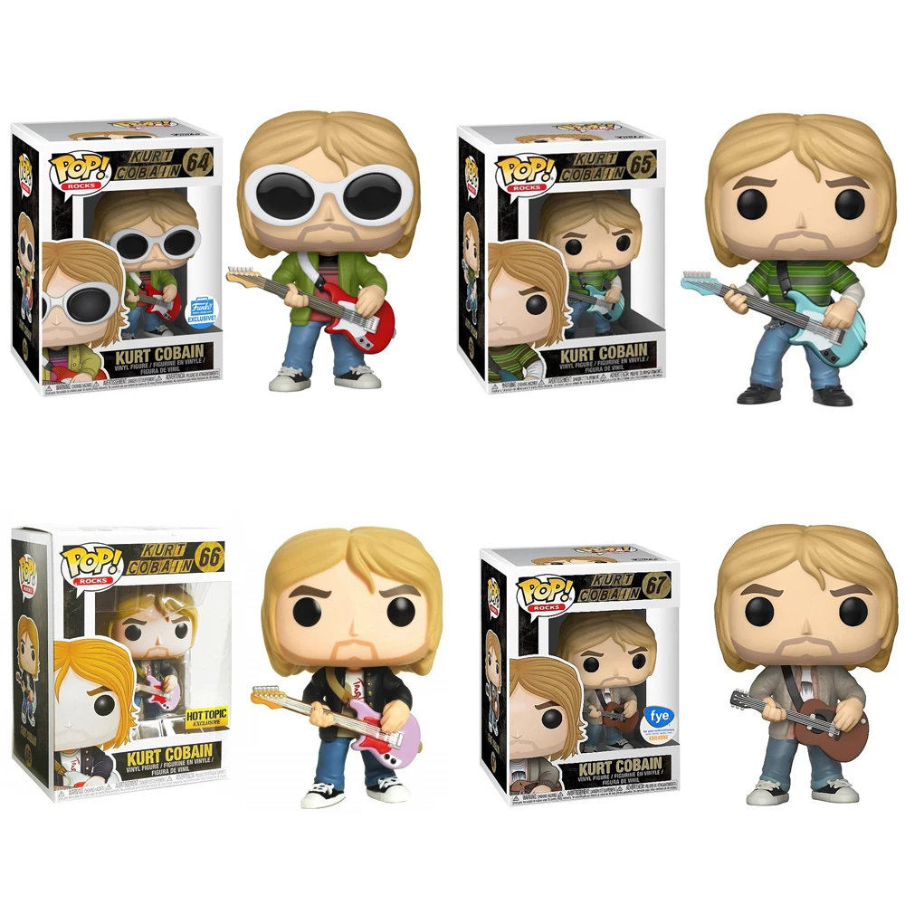 Funko pop KURT COBAIN #64 #65 #66 #67 Vinyl Figure Doll Model Toys