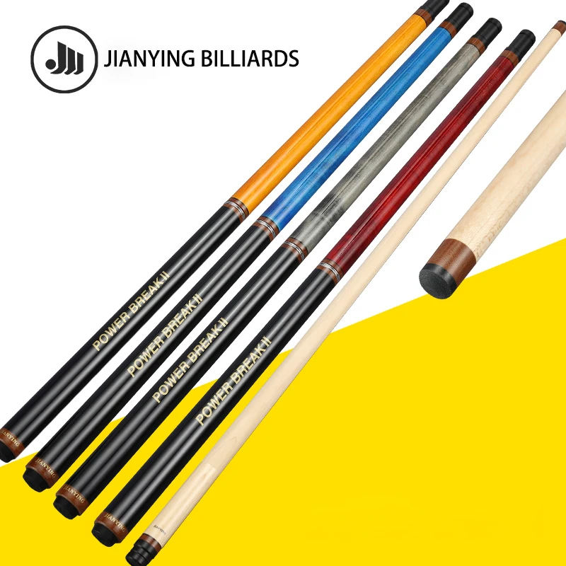 

2022 New Billard JIANYING Break &Jump Cue 1/2 Split Cue Brassv Joint Red Blue Orange Gray Four Color Options With Tube Case Set