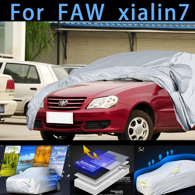 

For FAW xialin7 Outdoor Protection Full Car Covers Snow Cover Sunshade Waterproof Dustproof Exterior Car cover protection