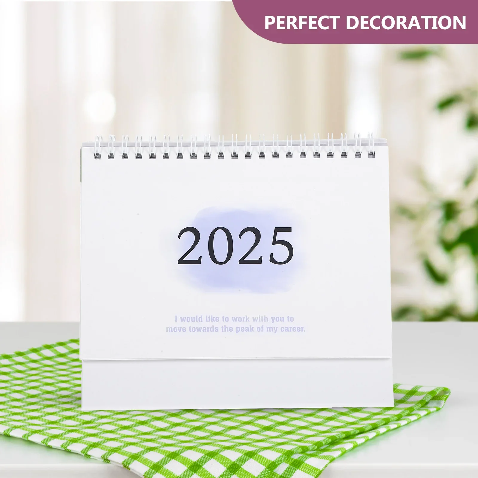 2025 Desk Calendar Desktop Monthly Note Tabletop Paper Decorative Standing Office