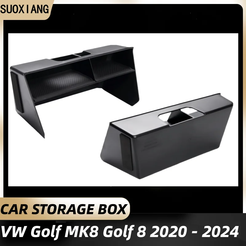 

For Volkswagen VW Golf 8 MK8 2020-2024 LHD Car Center Console Organizer Storage Box Interior Styling Modification Accessories