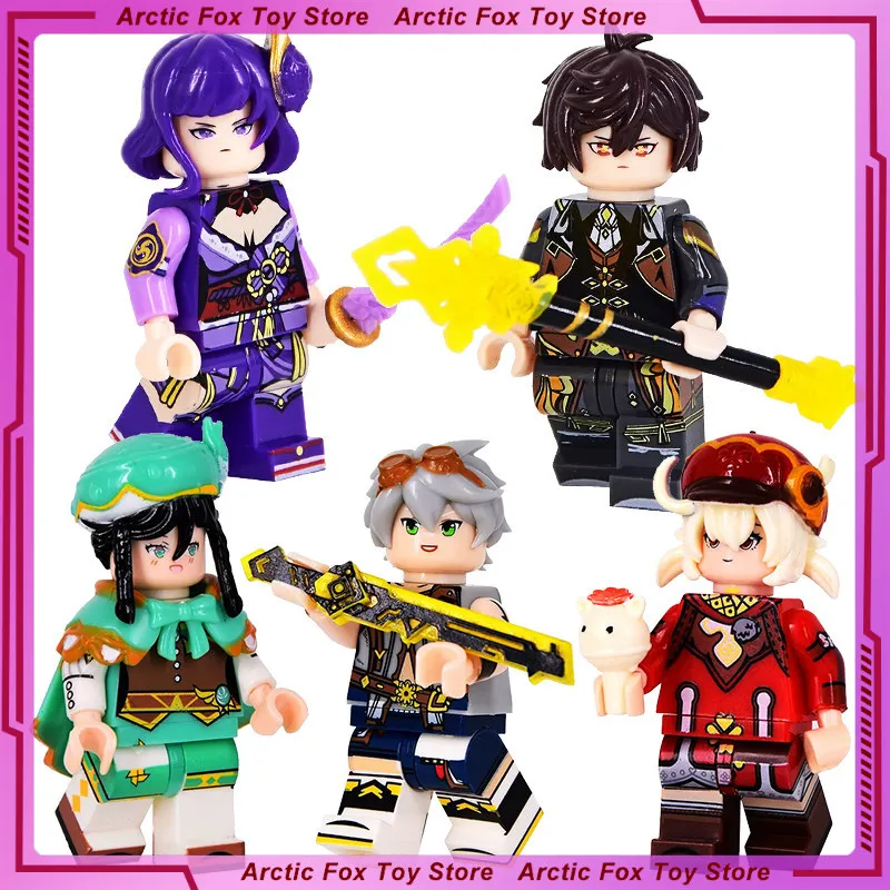 

Фигурка Genshin Impact 5 см, сборная модель, конструктор, украшение для рабочего стола, подарок на день рождения для детей, игрушка