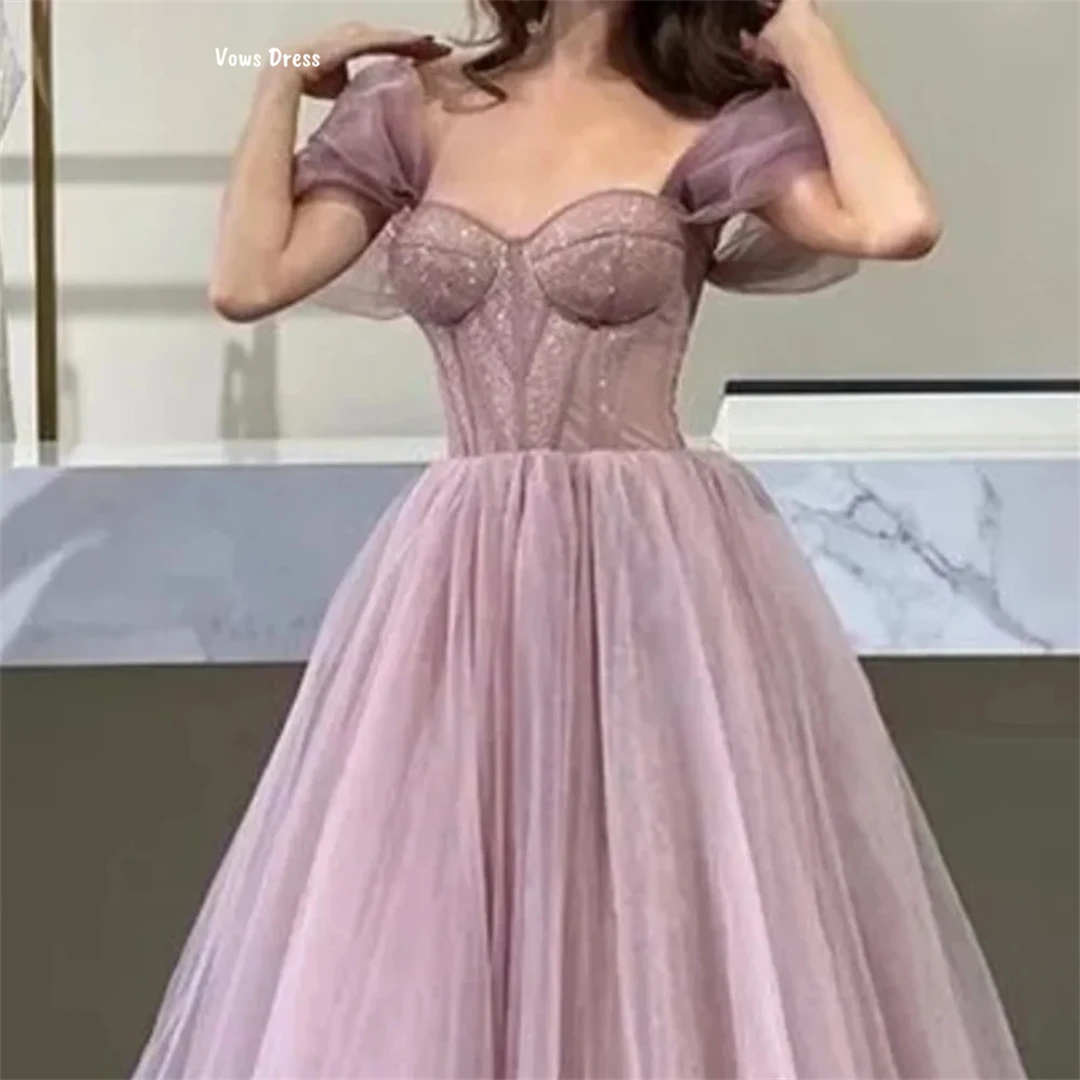 Vows Yarn Robes De Cocktail Dresses for Special Occasions Purple Custom Made Women's Prom Dress Luxury Evening Dress 2025 Party