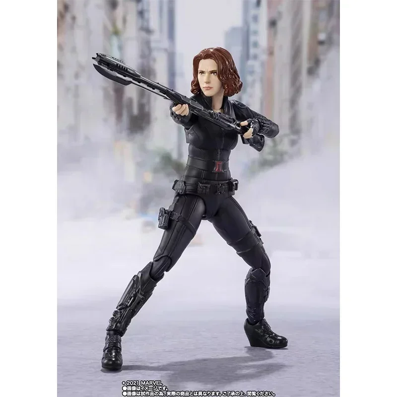 In Stock Original Bandai S.H.Figuarts SHF The Avengers Hawkeye Black Widow Anime Action Figure PVC Model Collectible Toys Gifts