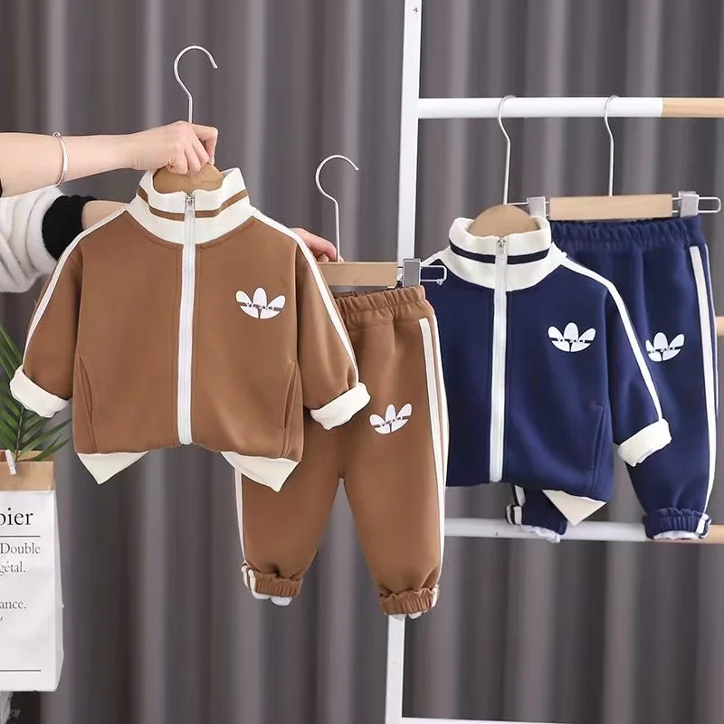 Boys Clothes Sets Spring Autumn 2024 Children Cotton Jackets Pants 2pcs Sports Suit For Baby Coats Tracksuits Kids Outfits 4 5 Y