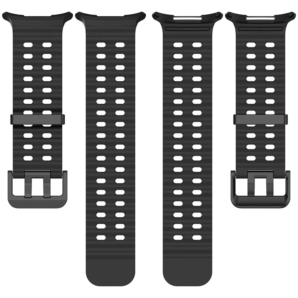 Correa de reloj de silicona de 34,4mm, hebilla de doble Pin, correa oceánica para Samsung Watch Ultra 47mm 2025, mismo tipo, 1 ud.