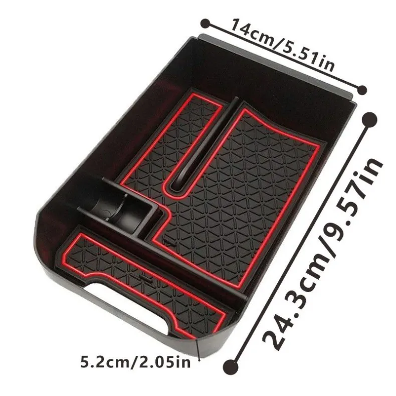 Für Toyota RAV4 XA50 2019 ~ 2025 RAV 4 Hybrid Auto Center Konsole Dashboard Organizer Fach Armlehne Lagerung Box Innen zubehör – Detail 4