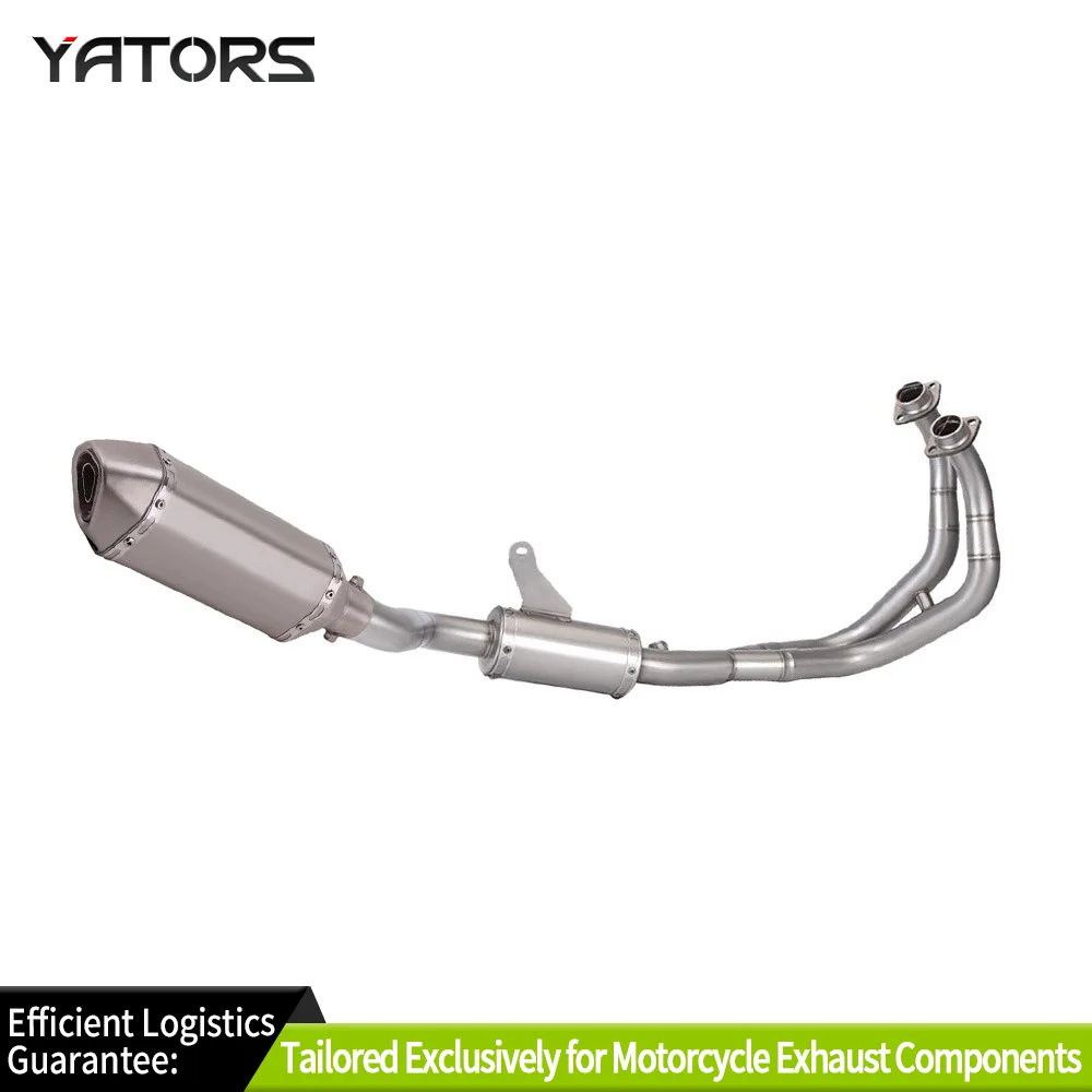 Exhaust Systems For YZF R7 2021-2023 Yamaha Whole System Exhaust Header Pipe Muffler Tips Silver Exhausts Pipes