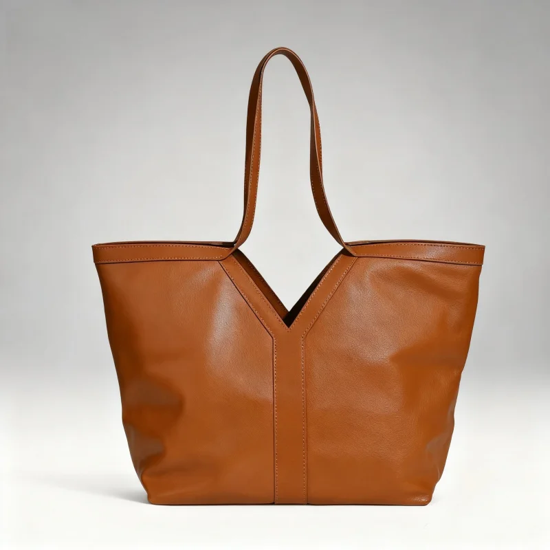 

Large Capacity Women's Cowhide Bag. Autumn/Winter New Collection, Niche Design, Versatile Shoulder Bag.