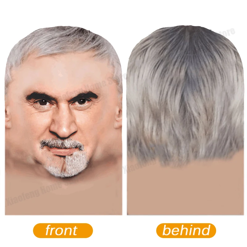 قناع وجه ثلاثي الأبعاد على الوجهين للحفلات التنكرية لكامل الوجه للحماية من أشعة الشمس فوق البنفسجية بالاكلافا دعائم حفلات زي هدايا عيد الميلاد والعام الجديد