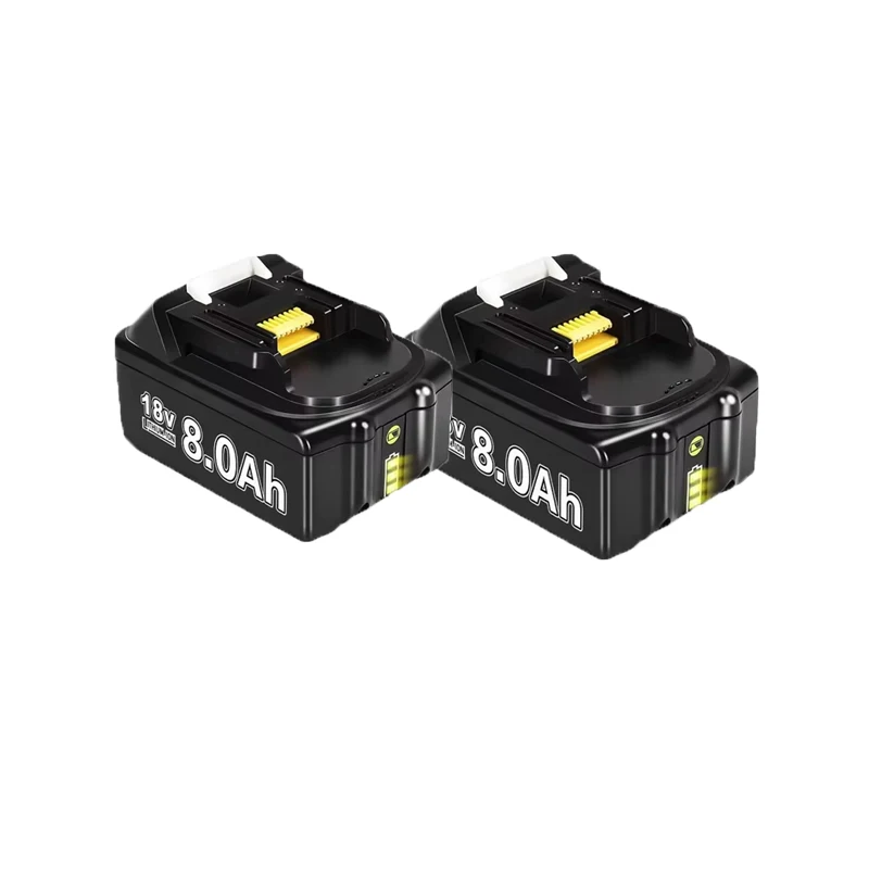 18V 8000mAh Akku für Makita BL1830 BL1815 BL1860 BL1850 BL1840B Akku-Elektrowerkzeuge, wiederaufladbarer Akku mit ﻿ 4A 6A Ladegerät