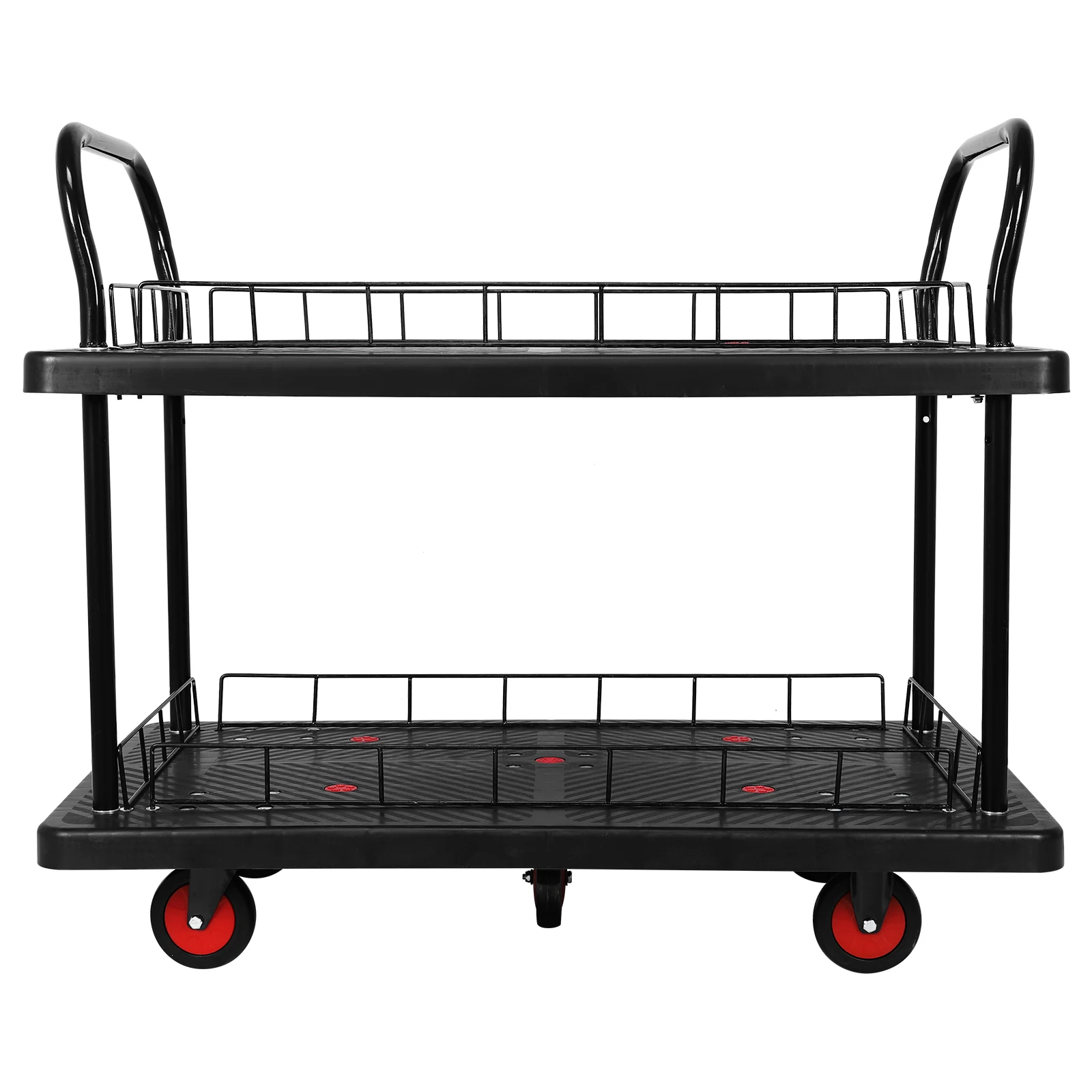 

Многофункциональная мобильная тележка с 2 полками, грузоподъемность 880 фунтов, для склада/гаража/уборки/производства