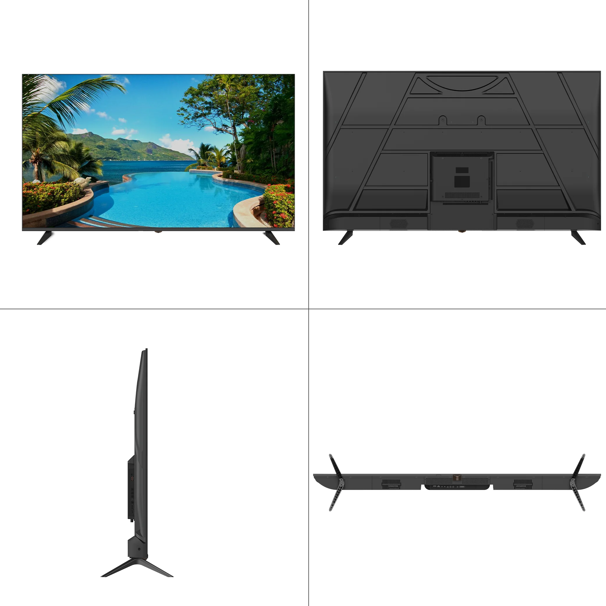 Original 4K UHD LCD QLED Android Wifi LED TV Smart 32 43 55 60 70 75 85 Inches With 120Hz Refresh Rate For Hotels