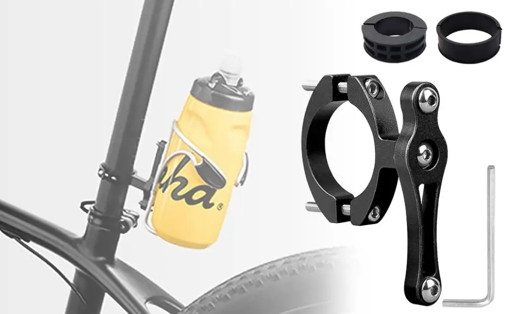 DOMEN Fahrrad Käfig Flasche Umwandlung Aluminium Legierung Rack Halterung Fahrrad Wasser Tasse Rack Halterung Clip Mount Adapter Fahrrad Zubehör – Detail 2