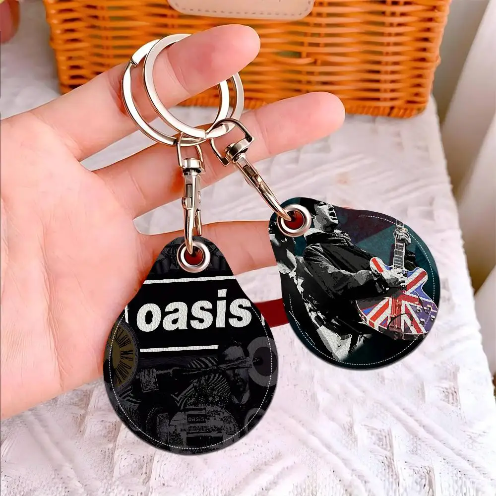 Band O-Oasis Round Keychains For Women PU Leather Blanks Key Rings Ideal For Holiday Gifts And Party Favors