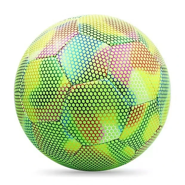 Reflective Football LED Training footballs size 5 Luminous Fluorescent Reflective Cool Luminous  Football For Child Adult