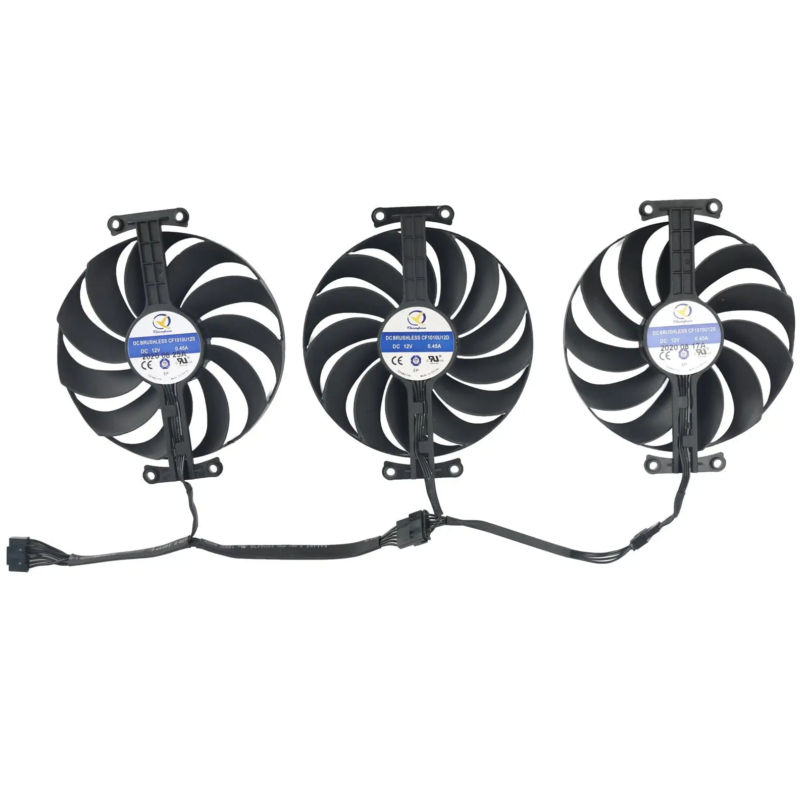 

95mm GPU Graphics Cooling Fan Replacement for ASUS ROG STRIX GeForce RTX 3060Ti 3070Ti 3080Ti 3090 RX 6700 6800 CF1010U12S