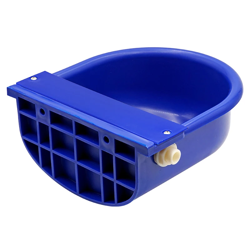 1 Pc Automatic Livestock Cattle Goat Sheep Water Drinker Eqipment Plastic Feeding Bowl with Drain Hole Float Valve Free Shipping