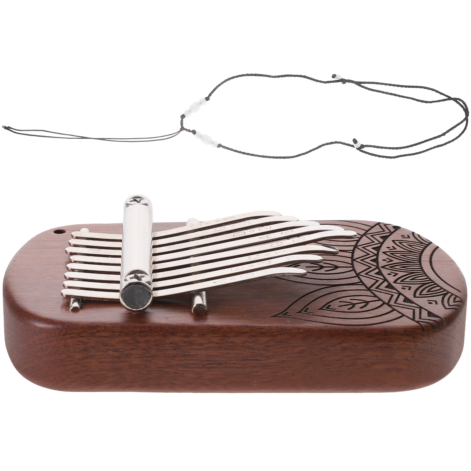 

Exquisite 8 Keys Mini Wooden Kalimba Thumb Piano For Beginners Small Finger Musical Instrument Portable Home Outdoor Relaxation