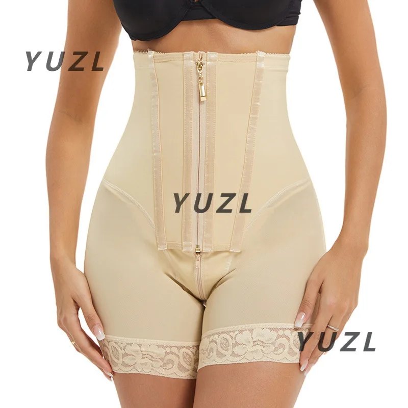 سراويل TK الجديدة الأكثر مبيعًا في عام 2025 سراويل كبيرة الحجم للبطن والورك بسحاب وصدر عالي الخصر لنحت الجسم