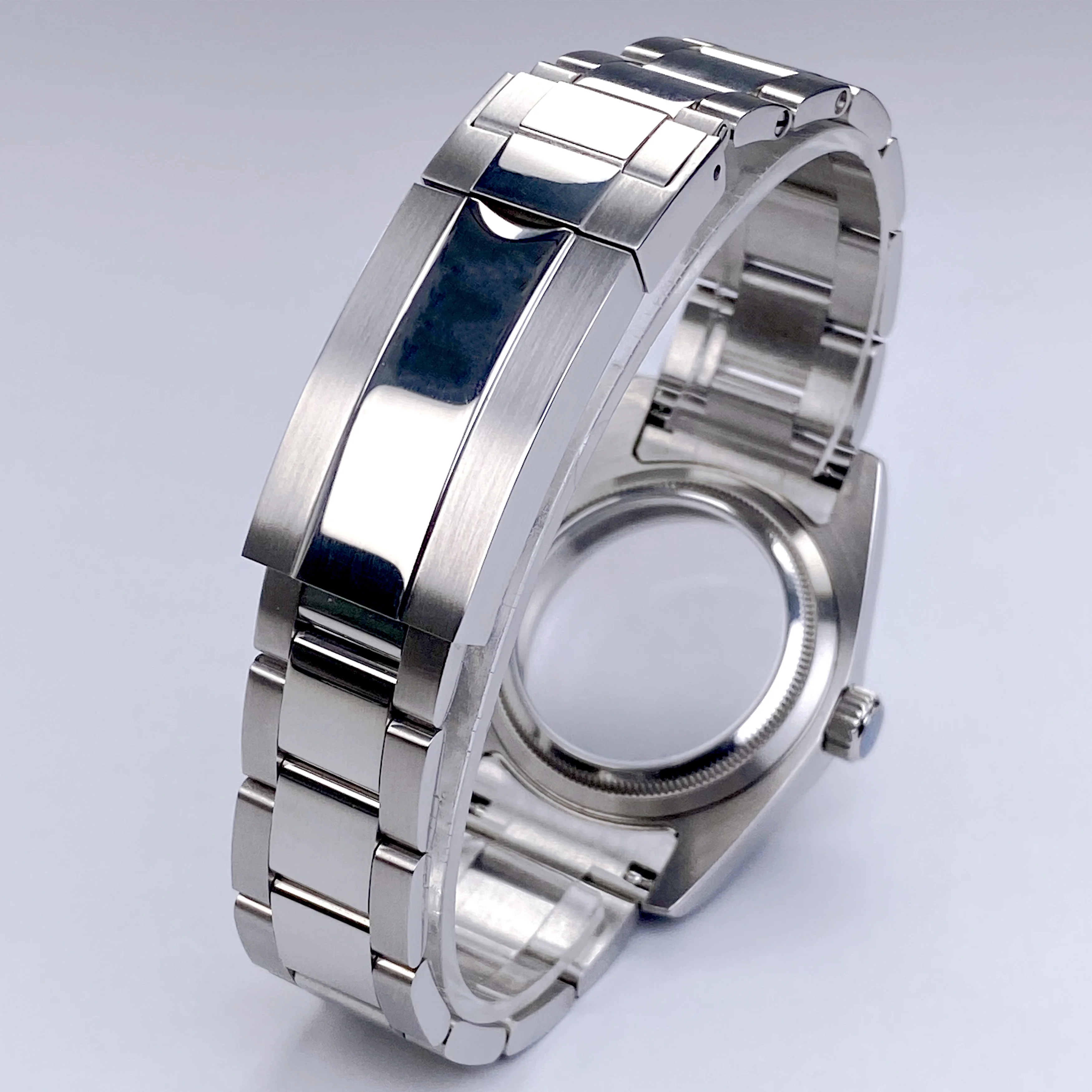 عالية الجودة 36 مللي متر 39 مللي متر NH35 ساعة حافظة الياقوت الزجاج الفولاذ المقاوم للصدأ مقاوم للماء صالح NH35 NH36 حركة 28.5 مللي متر NH35 الطلب