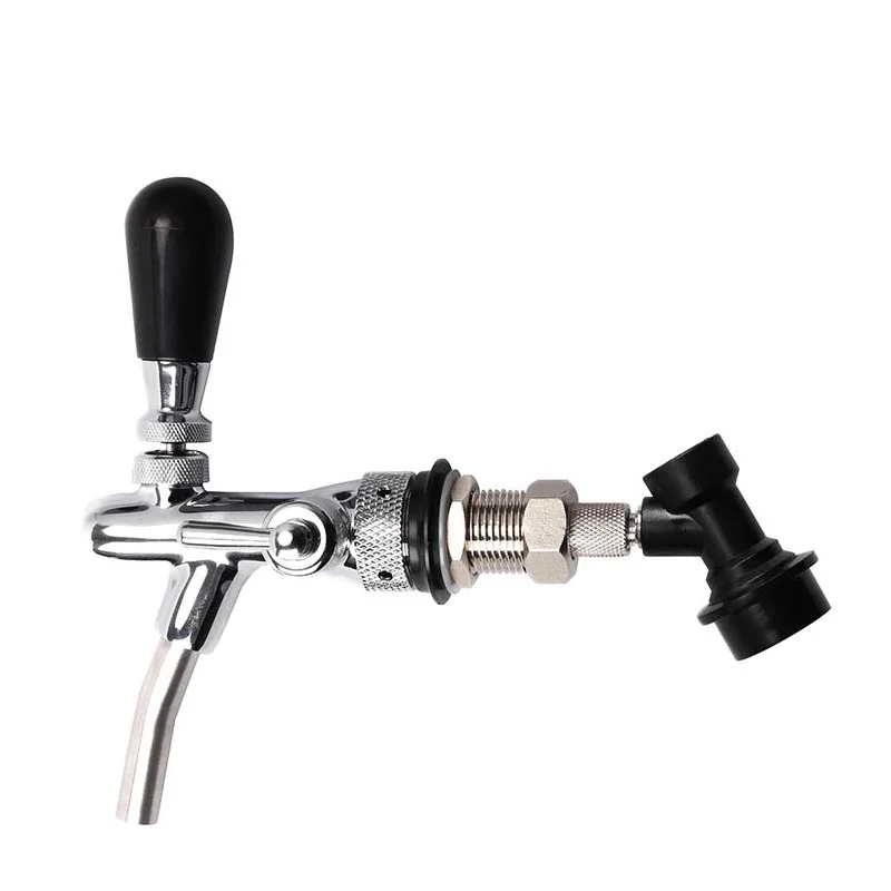 

Adjustable Beer Tap Faucet Home Brewing Beer Keg Tap with Ball Lock Liquid Disconnect Bar Accessories Beer Dispenser Homebrew