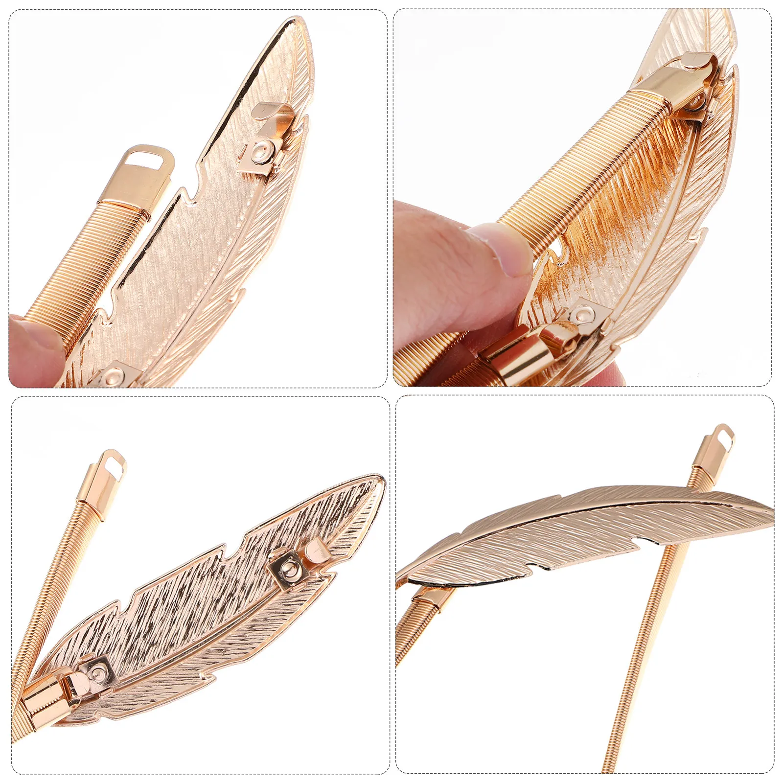 Magnetic Curtain Tiebacks Metal Leaf Shape Punch Free Strong Clips for Living Room Bedroom Office 1 Pair