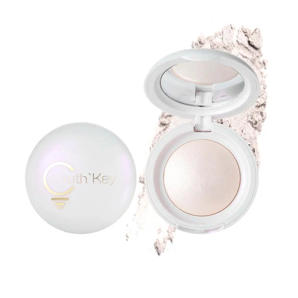 1 pz tavolozza per trucco evidenziatore solido leggero ad acqua lucida viso evidenziatore contorno polvere glitter liscia