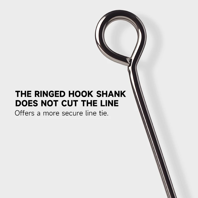 Picture 6: Supercontinent 2#-12# 10pcs Barb Hook Fishing hook big ring Single Hooks tackle Worm Hooks With big eyes Ring