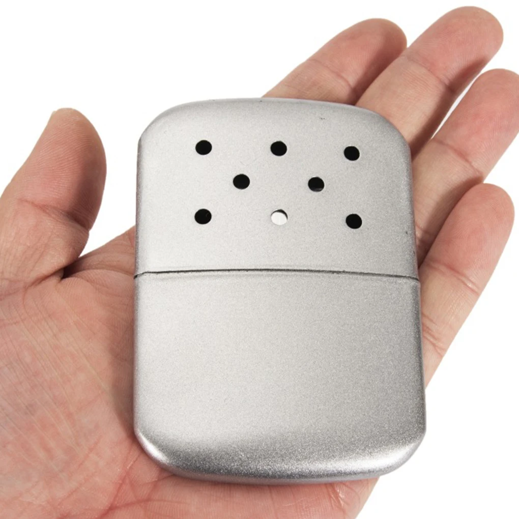 Hand Warmer Portable Fuel Reusable Heater Handy Hands Equipment Heating Dot Mini Thermal Winter Hunting Silver