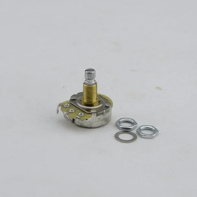 【Made in Korea】1Set Guitar Accessories Alpha Brass Shaft  Potentiometer(POT) For Electric Guitar Bass A250K/B250K/A500K/B500K