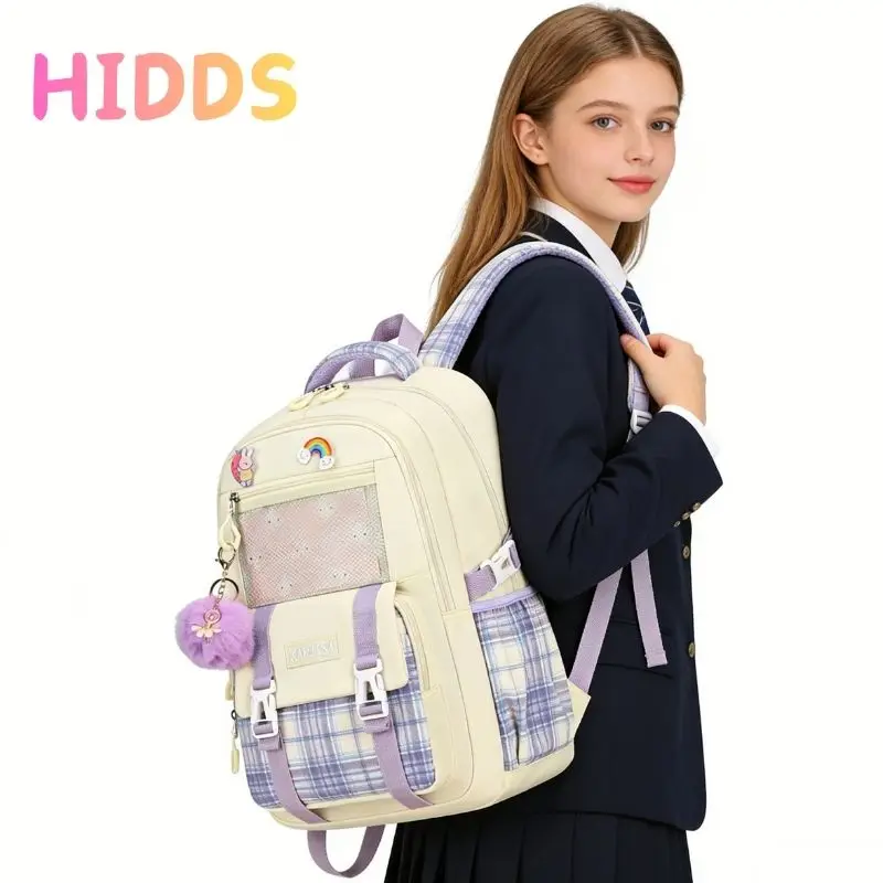 

Женский рюкзак, школьный ранец для студенток, стильная сумка для девушек. Рюкзак большой вместимости, для ноутбука 15,6 дюймов