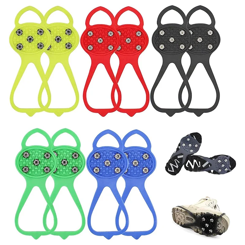 AZ-Universal Non-Slip Gripper Spikes, Non Slip Gripper Spikes Ice Cleats, Ice Traction Cleat Gripper Spikes