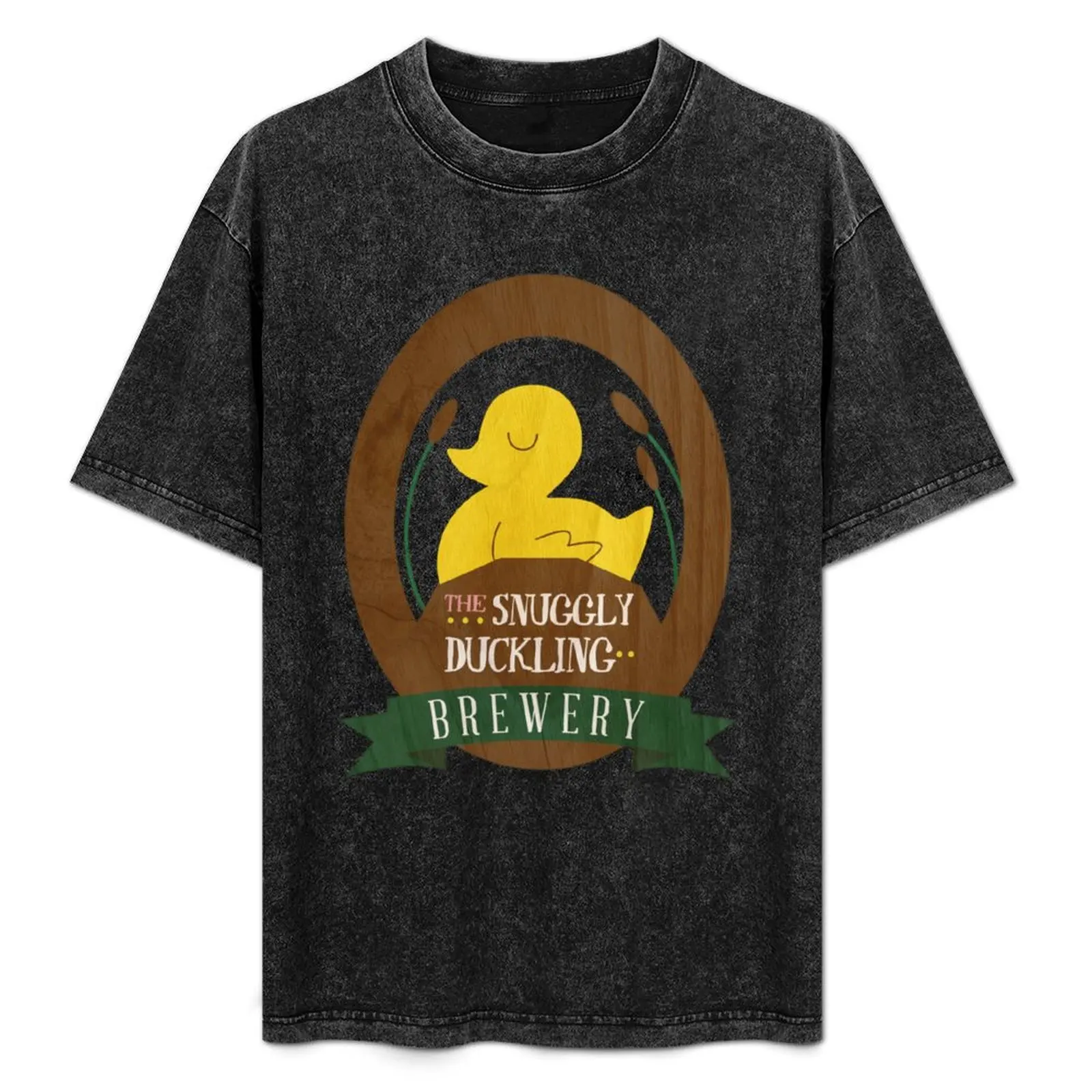 

The Snuggly Duckling Brewery T-Shirt Basic Solid Color Casual Tee Shirt