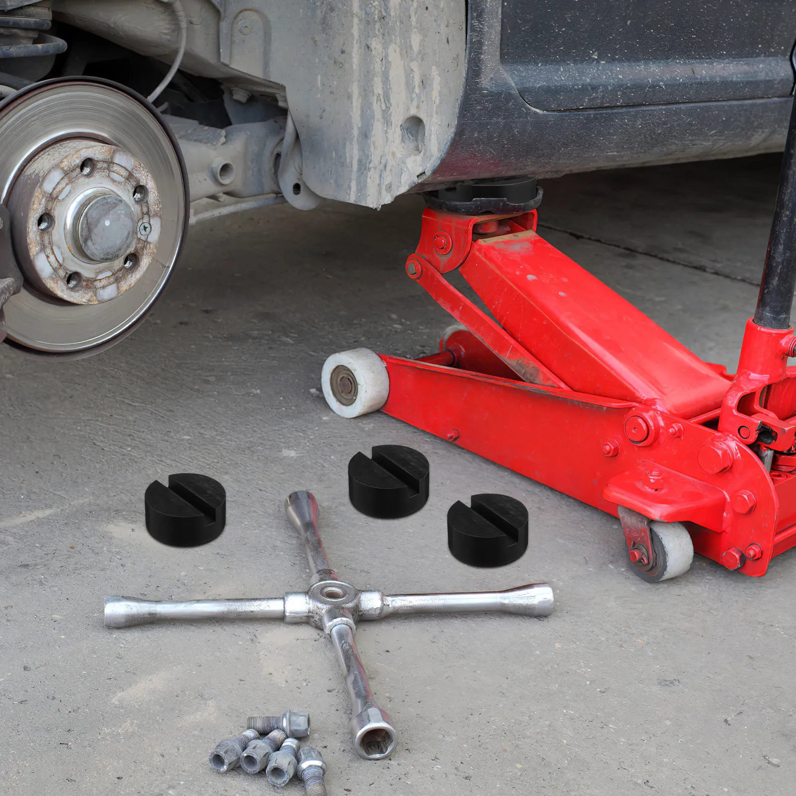 ยางรองแม่แรง 4 ชิ้น สำหรับแม่แ - Car Jack บทวิจารณ์และราคา