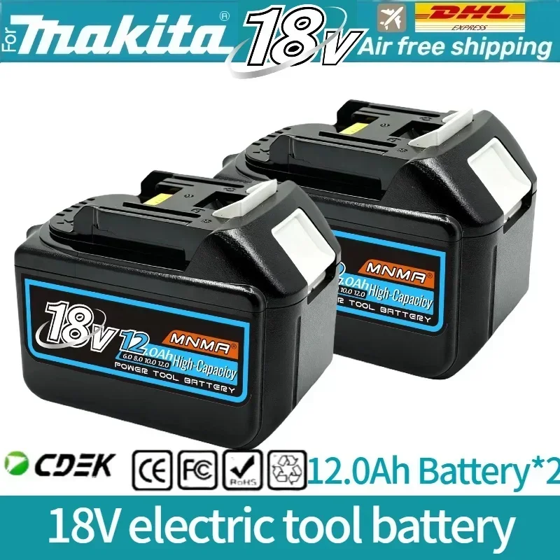 6AH 8AH 10AH 12AH Voor Makita 18V Batterij Power Tools Li-Ion Vervanging LXT BL1840 BL1850 voor 18V Schroevendraaier met BMS ✅ ? ?