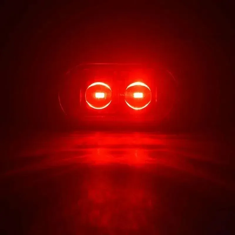 

New for 2 LEDs Sealed Oval Amber LED Trailer Light LED Side Outline Light Dark Amber Lens