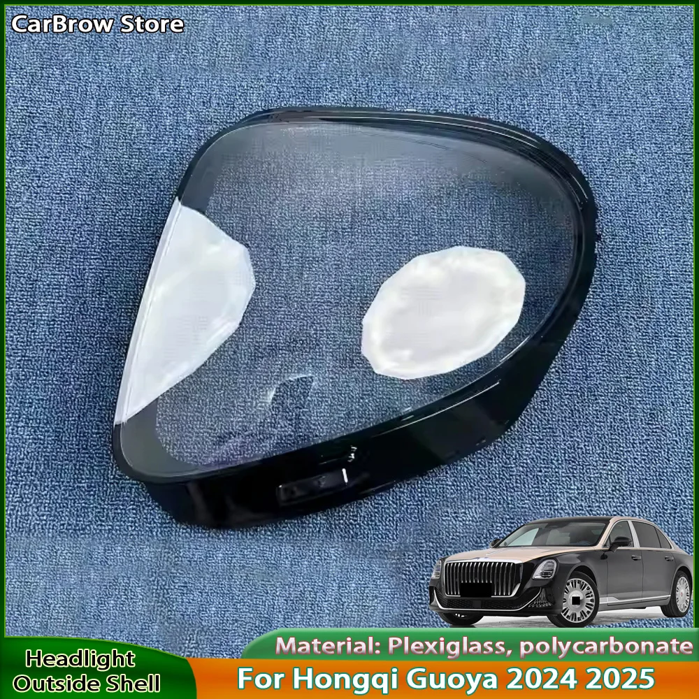 

Headlamp Lamp Shell Mask Lampshade Lens For Hongqi Guoya 2024 2025 Front Headlight Cover Plexiglass