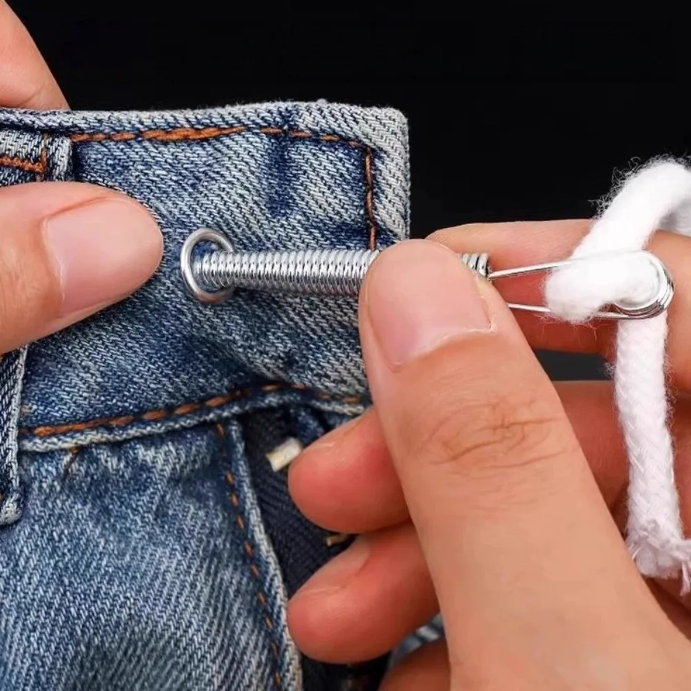 1/3/5Pcs Rope Threading Tool Metal Bendable Spring Drawstring Threader Clip Pants Elastic Band Waist Rope Webbing Assist Device