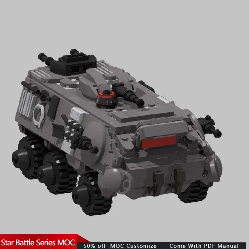 646 PCS Star Fighting Light Utility Transport/Räder MOC Anpassen Modulares Baustein-Design DIY Spielzeug Weihnachtsgeschenk