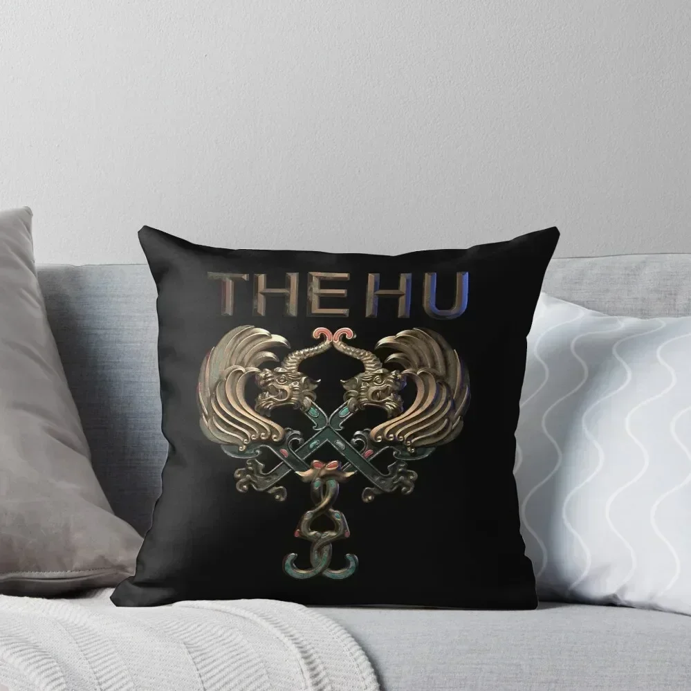 

The Hu – Color Logo Throw Pillow pillow cover christmas pillow pillowcase Christmas Cushion For Home Couch Pillows