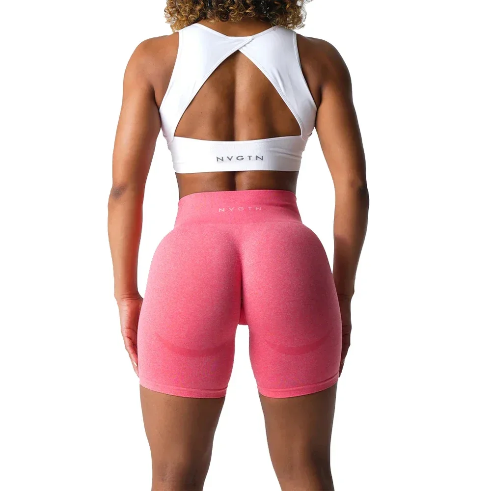 

NVGTN YOGA Spandex Solid Seamless Shorts Women Soft Workout Tights Fitness Outfits Yoga Pants Gym Wear ﻿