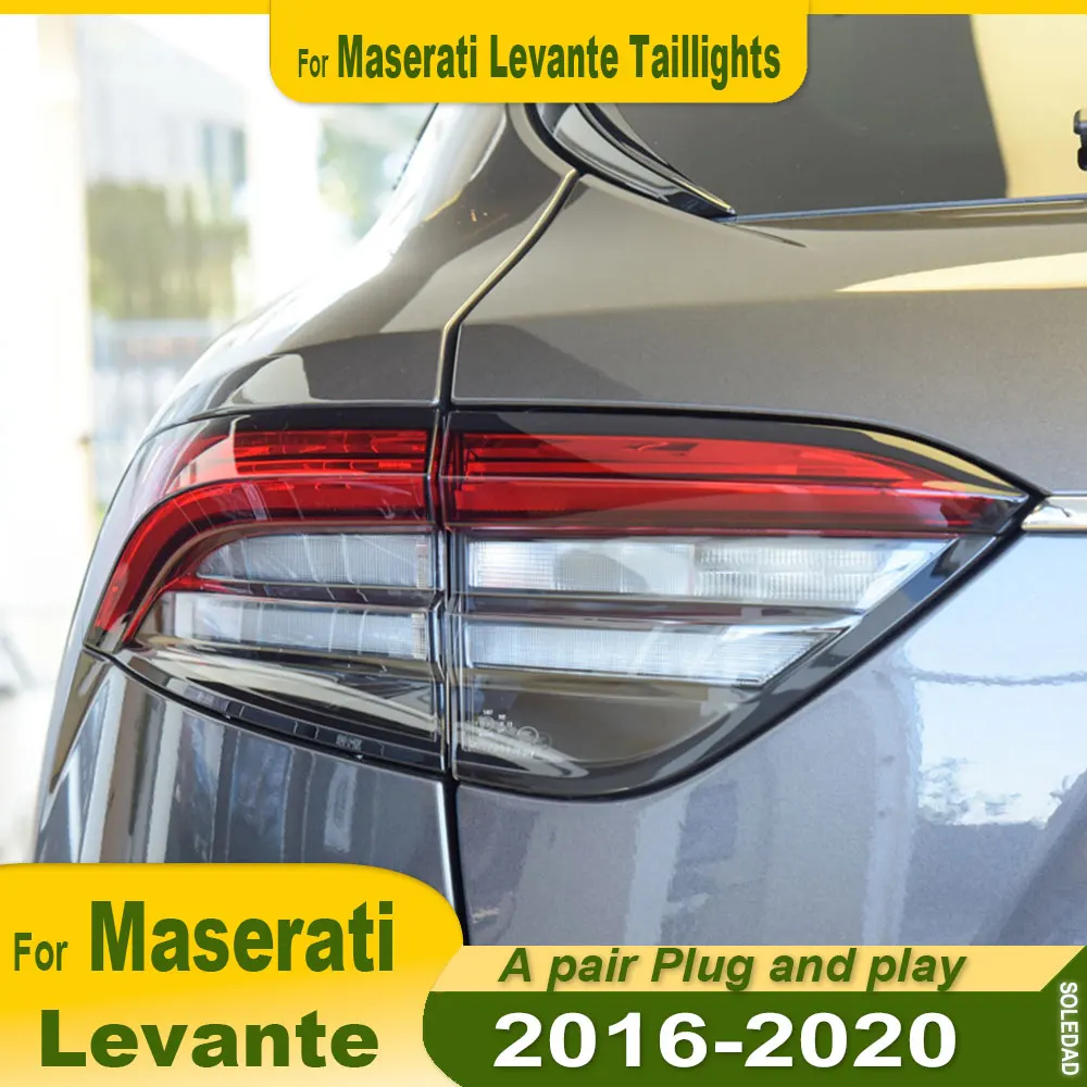 LED Tail Lights Assembly For Maserati Levante 2016 2017 2018 2019 2020 Tail Lamps Rear Turn Signal Brake Lights Car Accessories