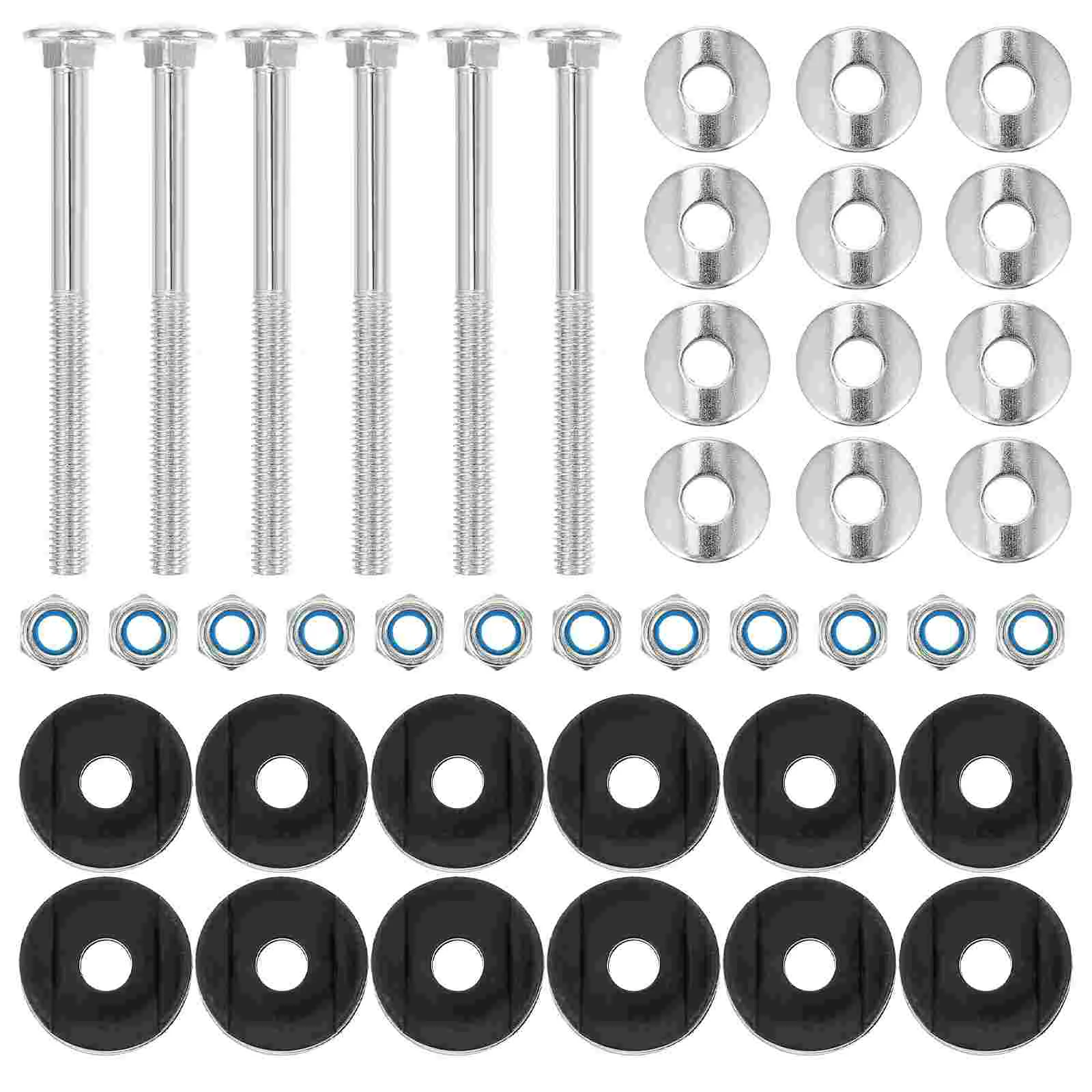 12 Pcs Screws Set Kids Trampoline Anti Falling Fixator Essential Trampoline Accessories Iron Bolts Perfect for Fitness