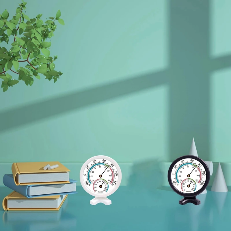 2 PCS Mini Termômetro Higrômetro Interno 2 Em 1 Medidor de Monitor Externo de Umidade de Temperatura Para Parede