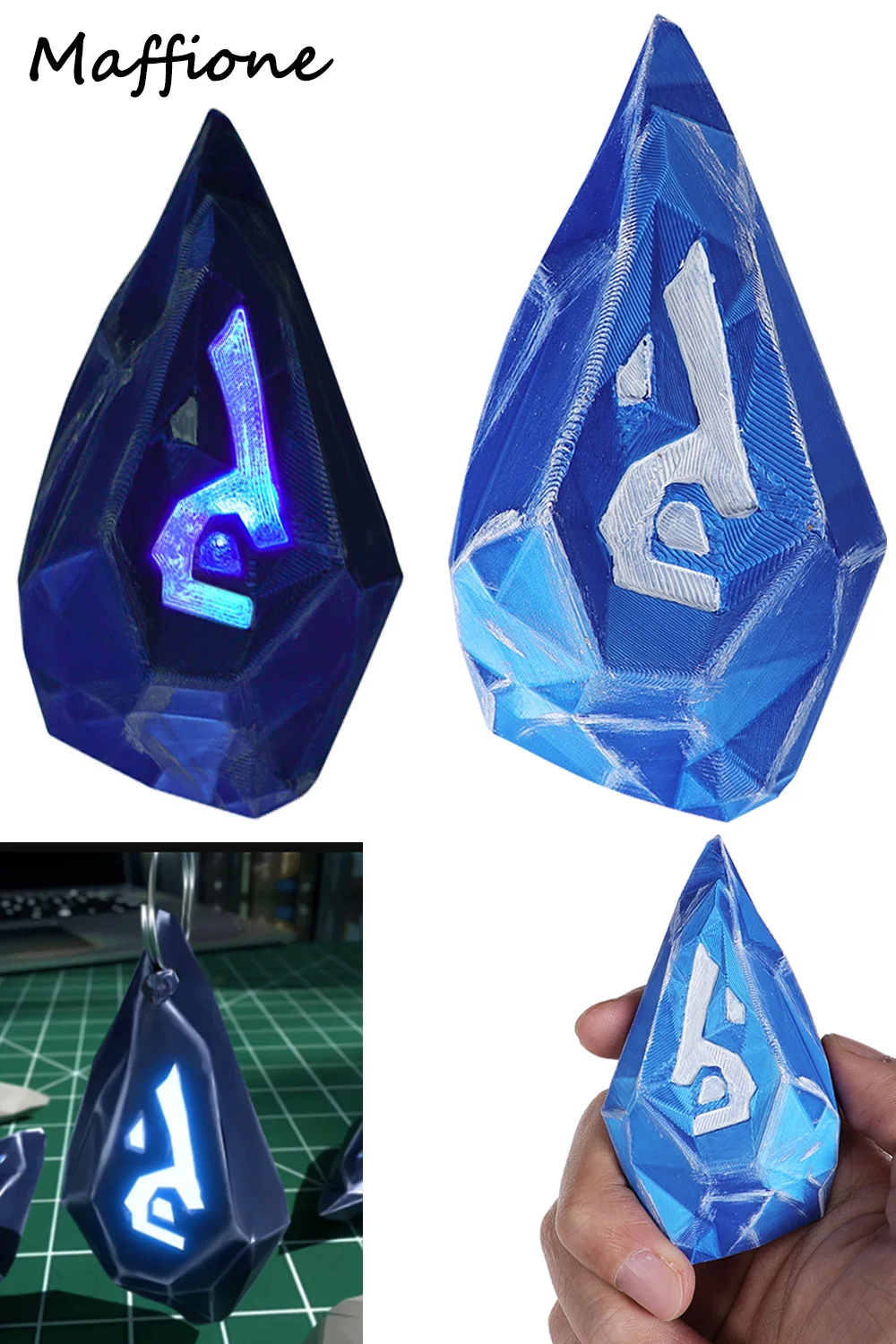 Arcane Viktor Rune Stone Cosplay Costume Props Viktor's Glowing Rune Stone Ornament Game LOL Jayce Luminous Rune Stone Halloween