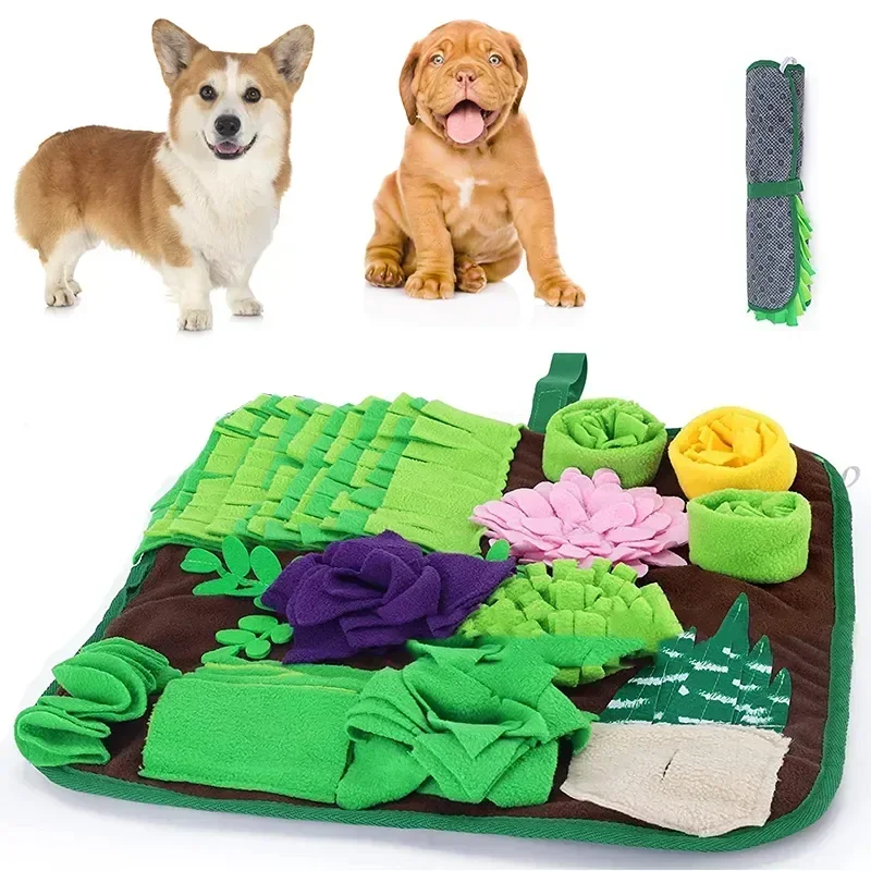 Pet Dogs Snuffle Mat Pet Leak Food Anti Choking Mat Cat Dog Training Blanket Nose Work Toy Pet Slowing Feeding Intelligence Mat