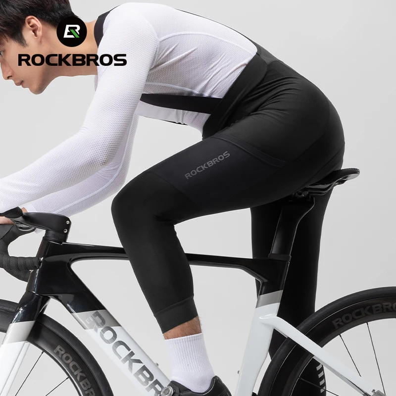 ROCKBROS 3D Bicycle Pants Winter Warm Breathable Cycling Tights Man MTB Pants Comfort Shock Absorbtion Cushion Cycling Bib Cloth