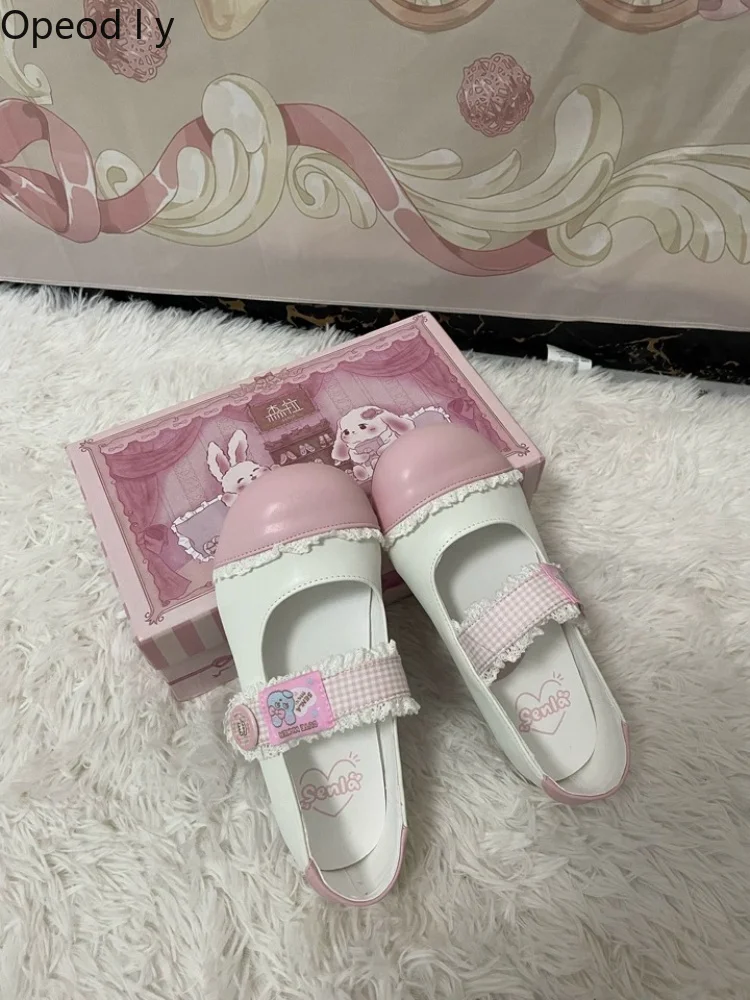 Japanese Cute Doll Feeling Lolita Original Lo Shoes Sweet Girl Casual Versatile Round Head Comfortable Lightweight Indoor Flats